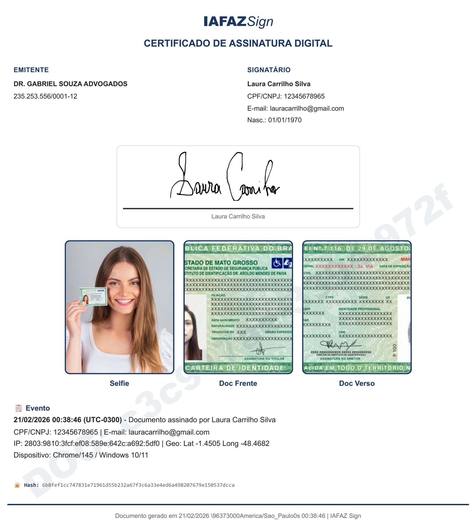 Certificado de Assinatura Digital